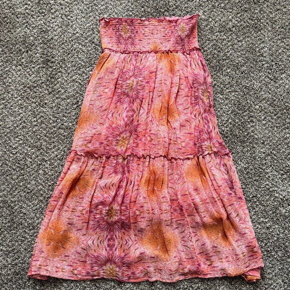 RAGA Pink and Purple Maxi Skirt - Picture 1 of 3